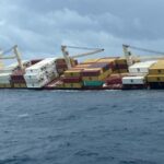 Liberian cargo ship MSC ELSA 3 sinking near Kochi coast causing oil and chemical spill risk